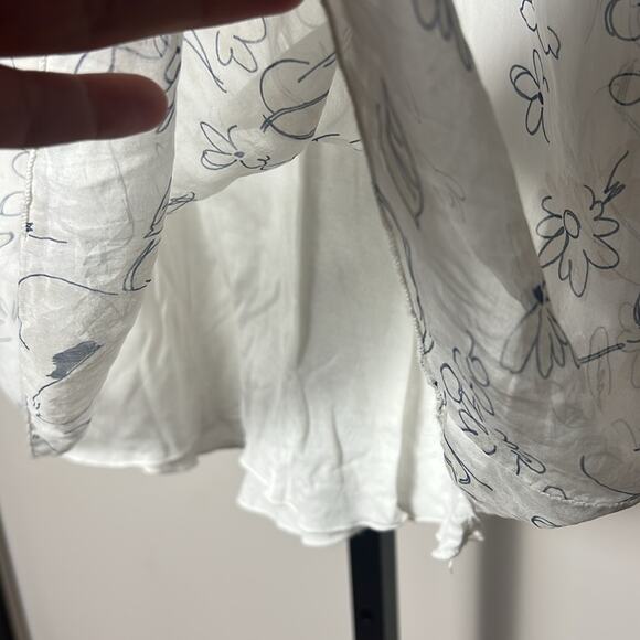 Carla Conti Silk Floral Top Size Small - Picture 4 of 7